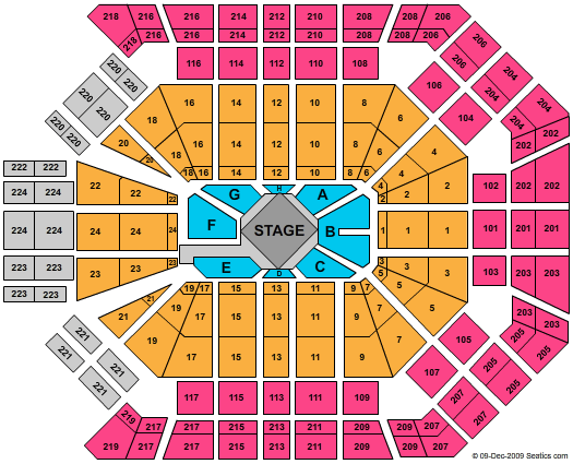 MGM Grand Garden Arena Seating Chart